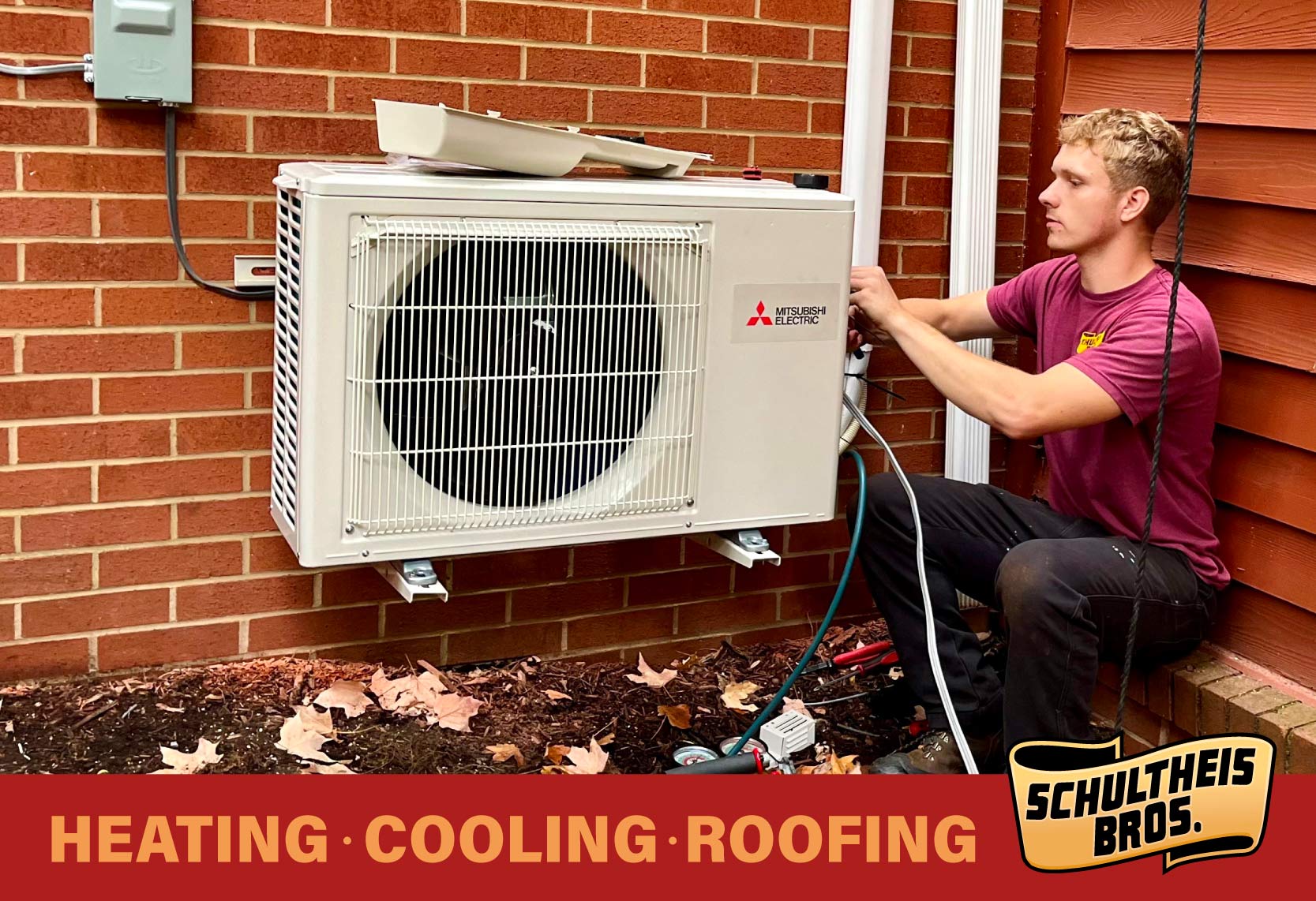 Mitsubishi Mini-Split System outside