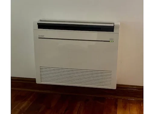 ductless air system installed in home