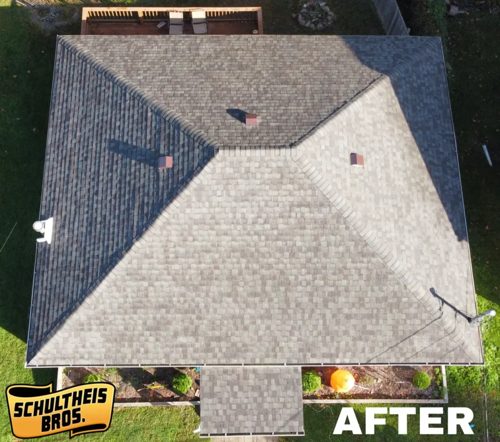 New roof replaced and done by Schultheis Bros.